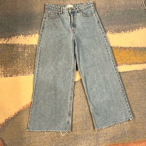 Zara flared crop jeans